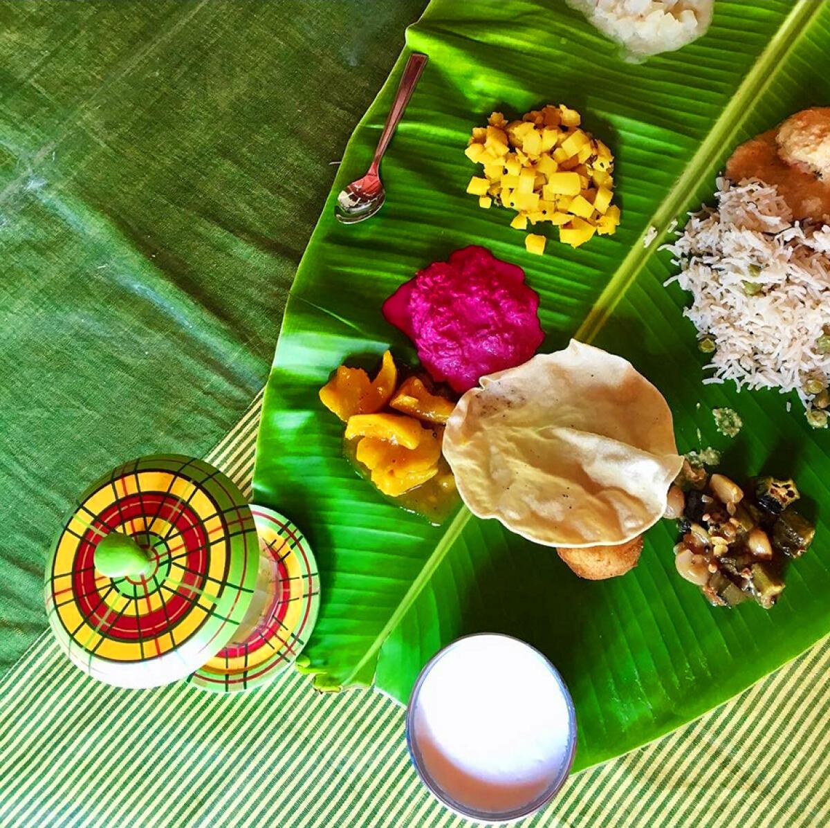 Traditional meal at The Bangala