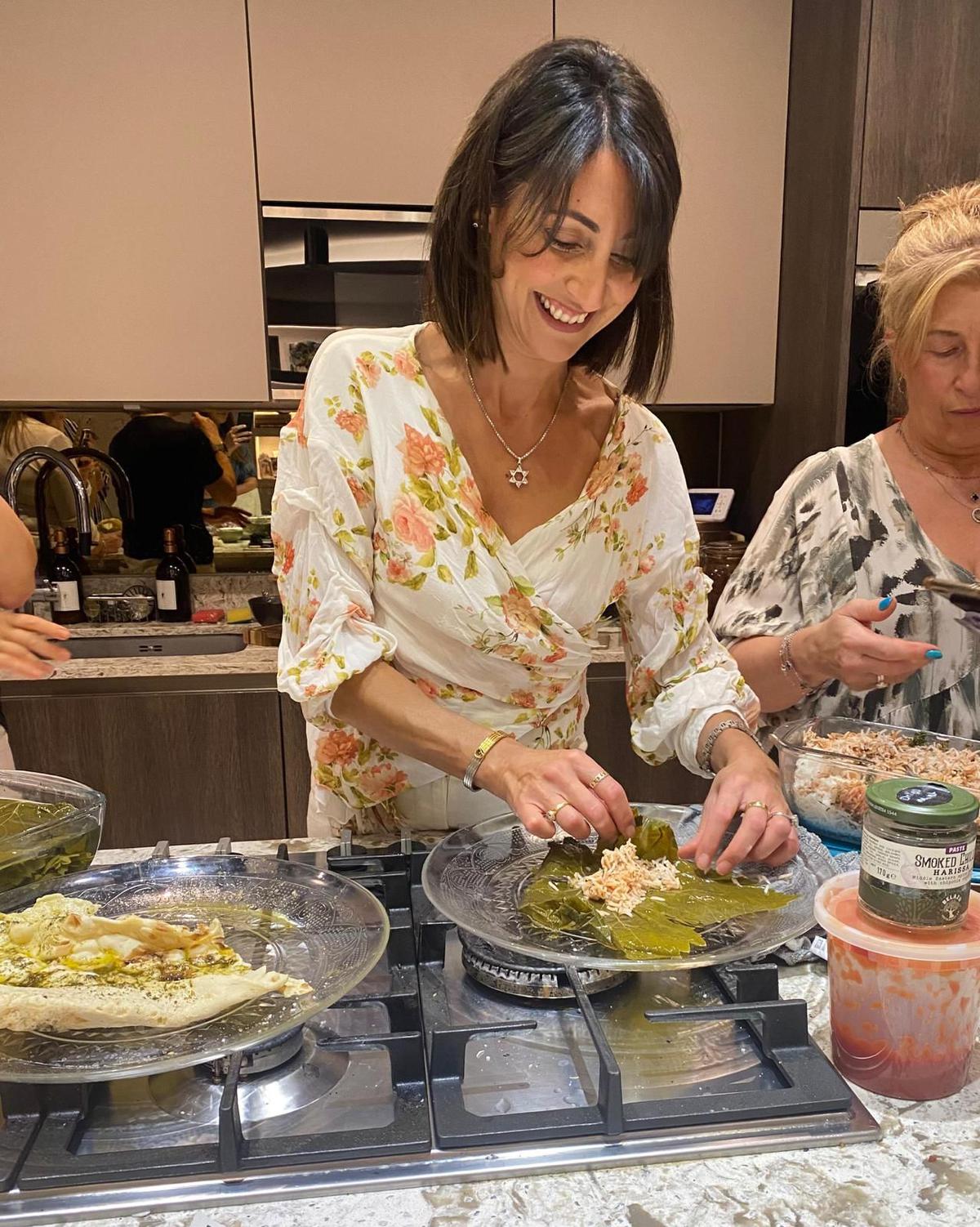 Joanna Missim learning to make dishes from the Baghdadi Jews repertoire