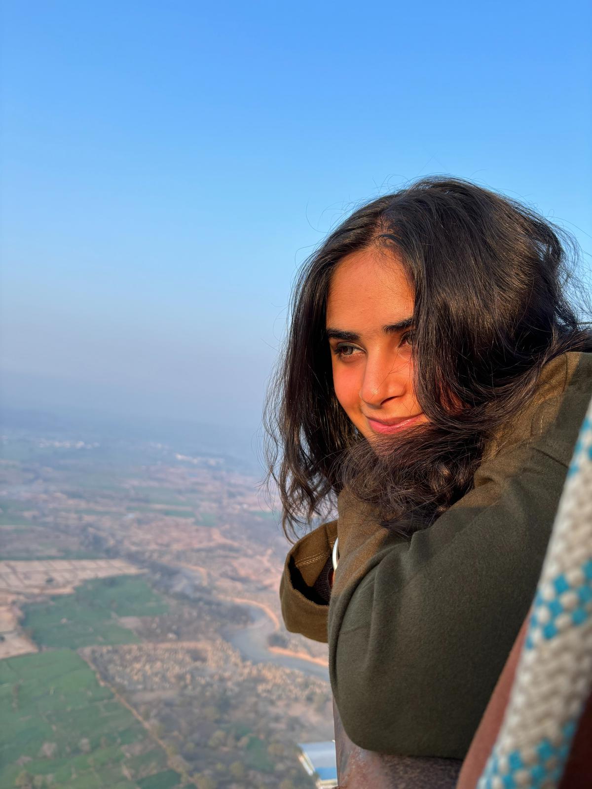 Ishmita Marya took her first hot air balloon ride in Pinjore