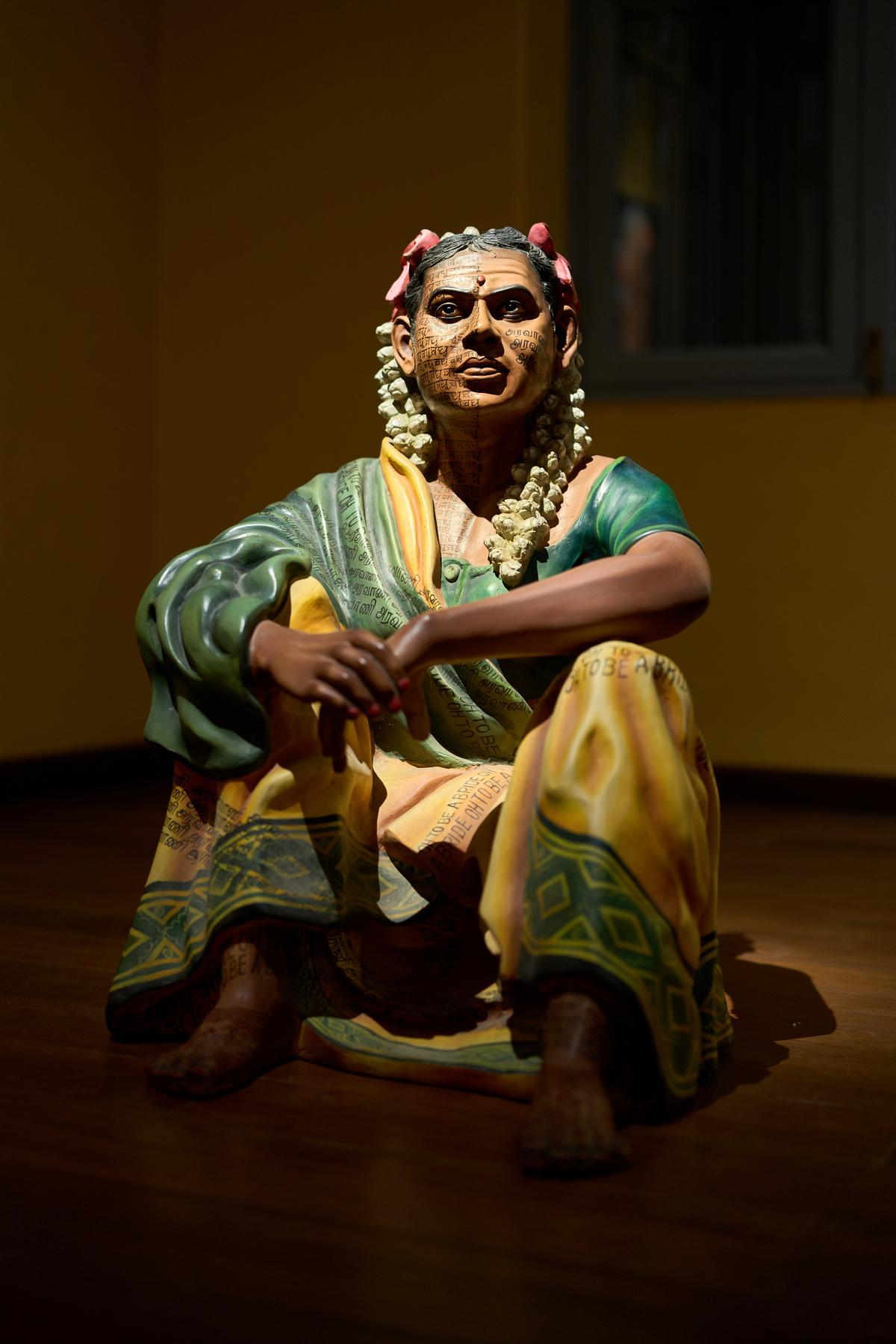 A sculpture from George K.’s Aravani series