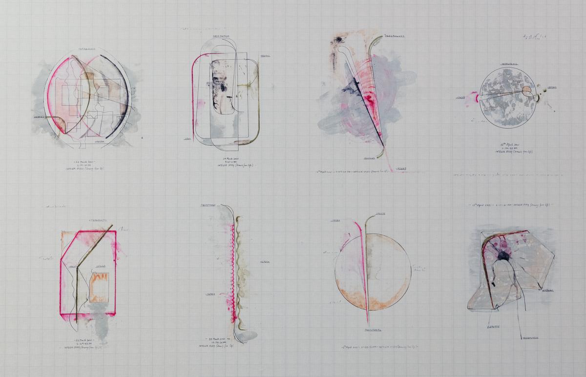Kalat's year-long project 'Integer Studies (Drawing from Life)'.
