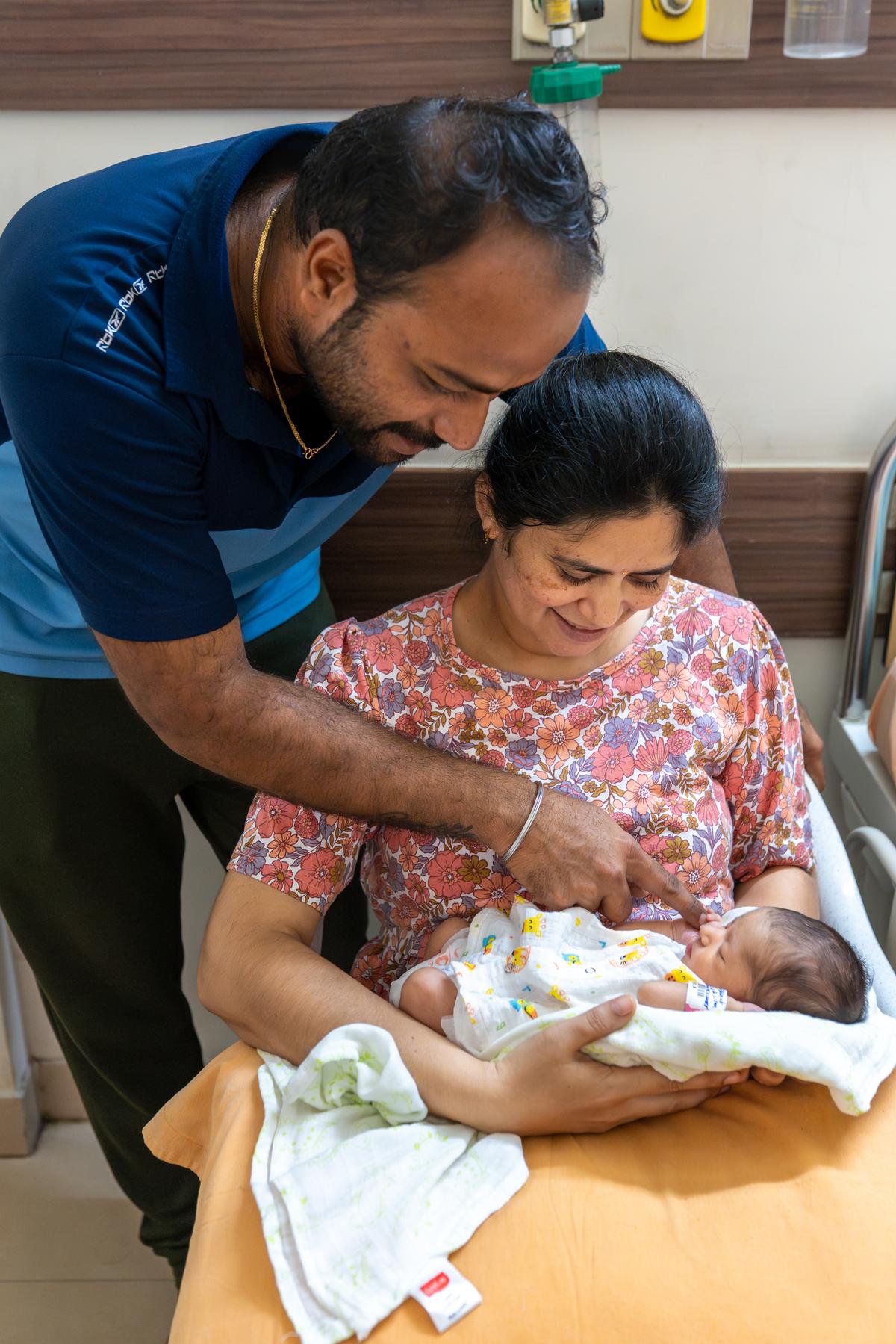The baby’s first day at the hospital 