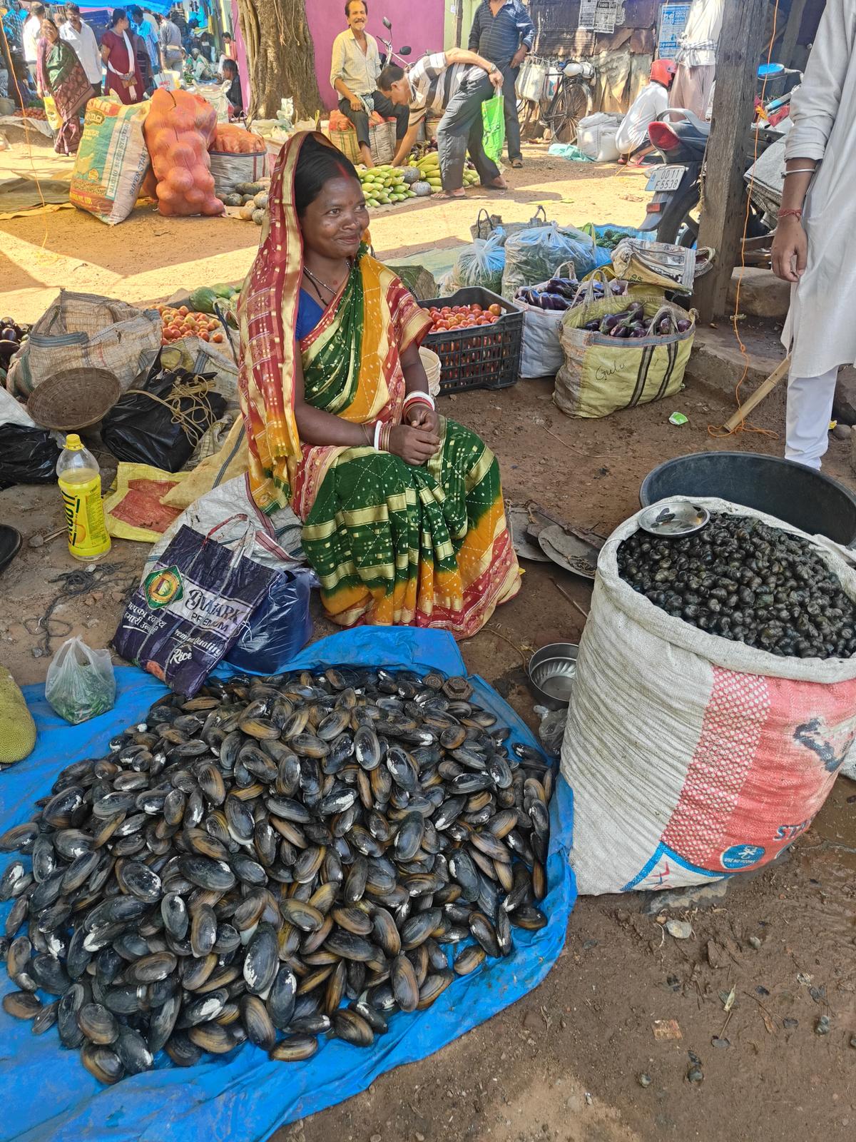 At the Baripada haat At the Baripada haat