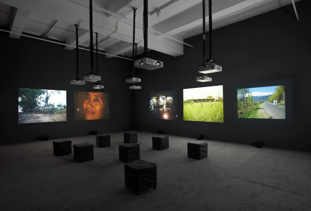 The Lightning Testimonies (2007) — eight channel digital color and black-and-white video (courtesy Marian Goodman Gallery)