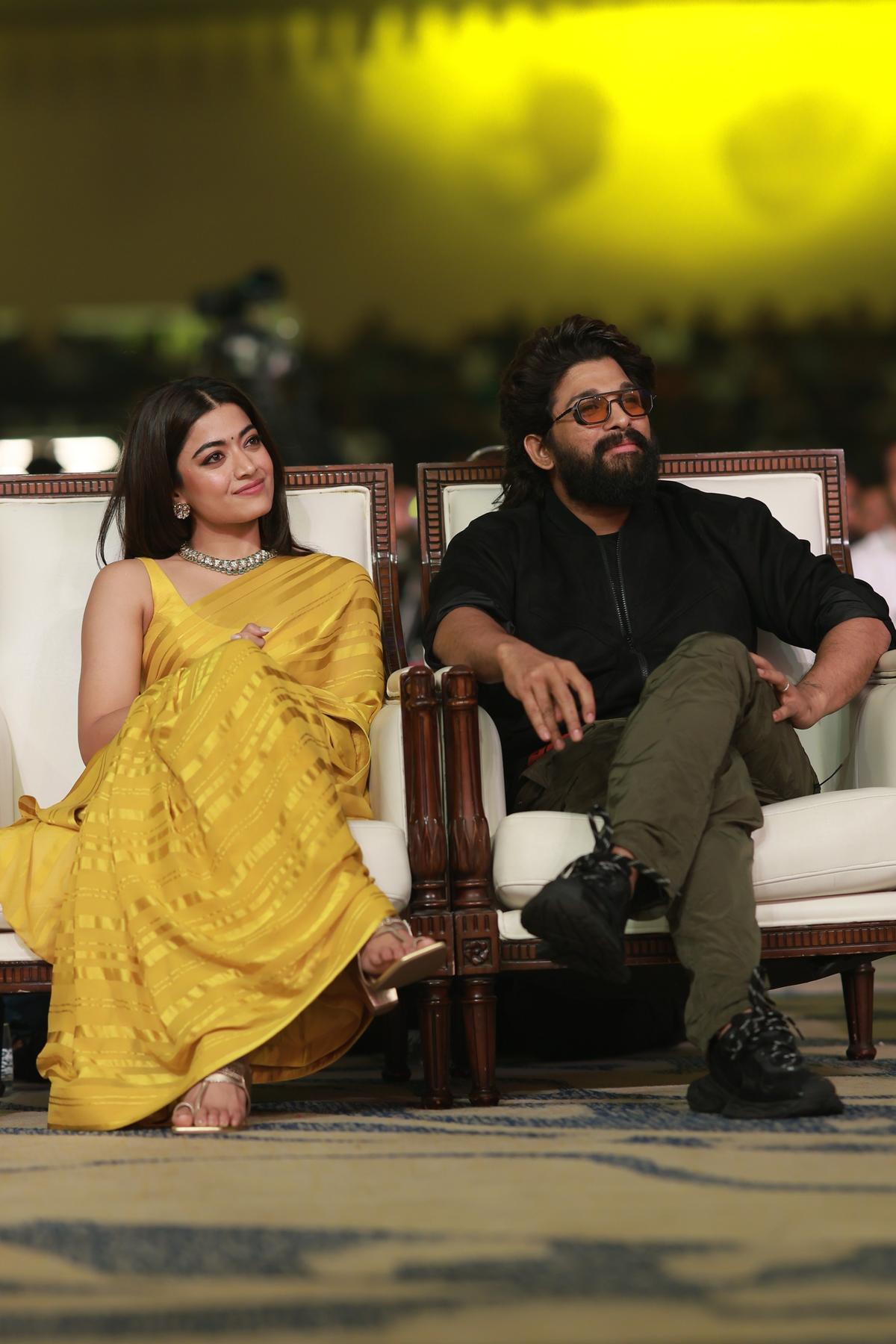 Allu Arjun and Rashmika Mandanna in Kochi for ‘Pushpa 2’ promotions