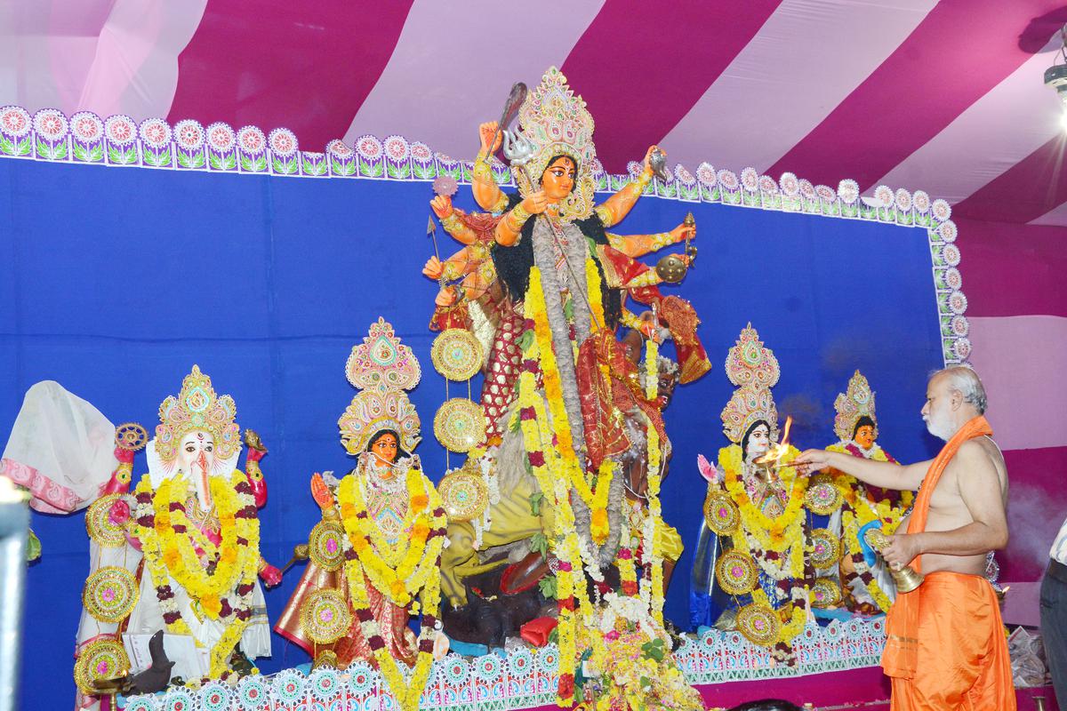 SMCA’s puja pandal that used to be held at Besant Nagar has moved to ECR this year