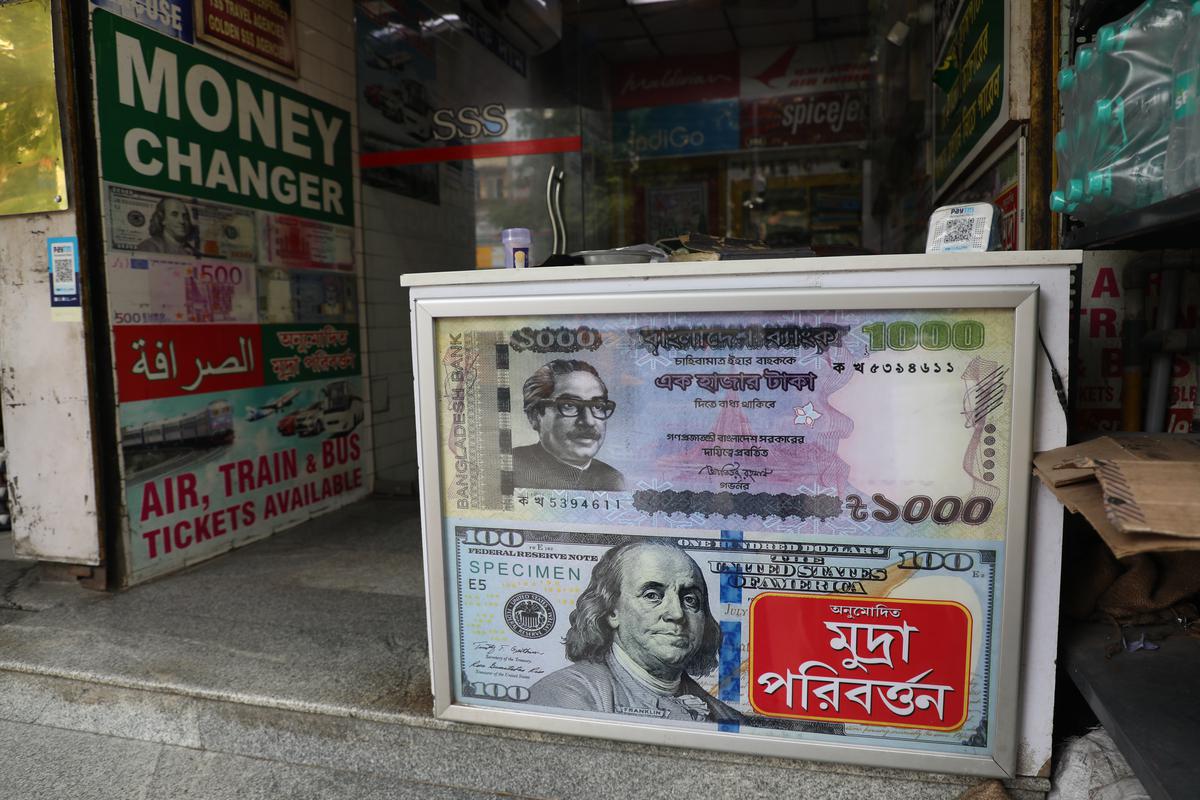 The Bangladeshi taka and the American dollar share frames.