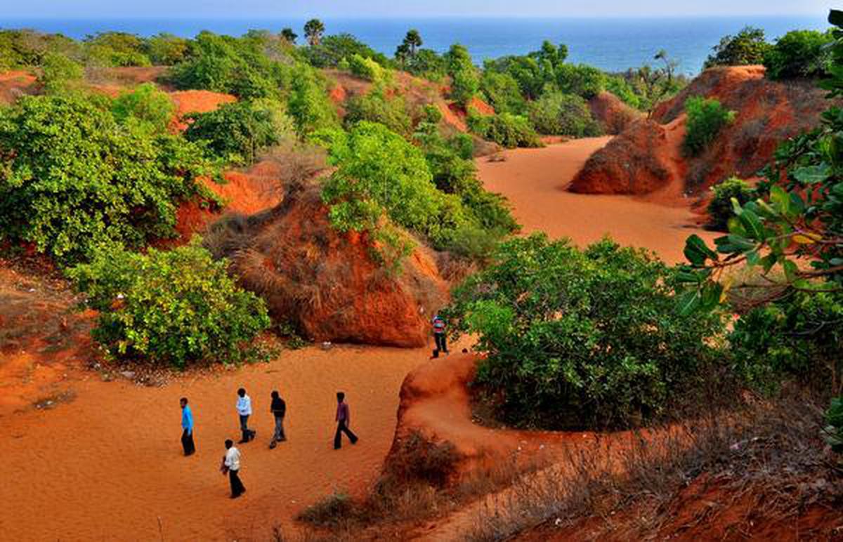 There is a desert in Tamil Nadu and the dunes are red