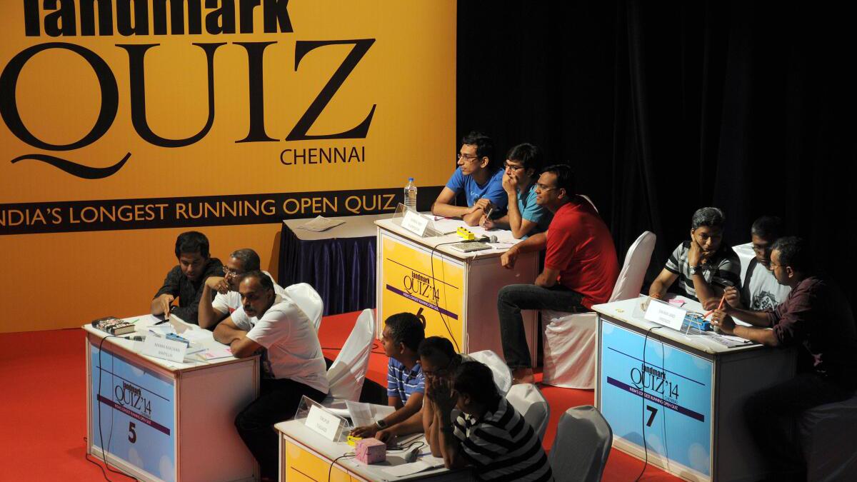 The Landmark Quiz is back in Chennai after two years