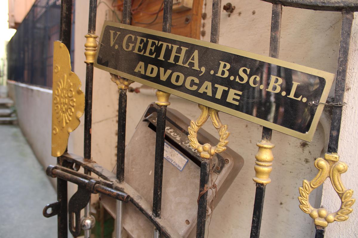 Geetha’s post box at her Mylapore home