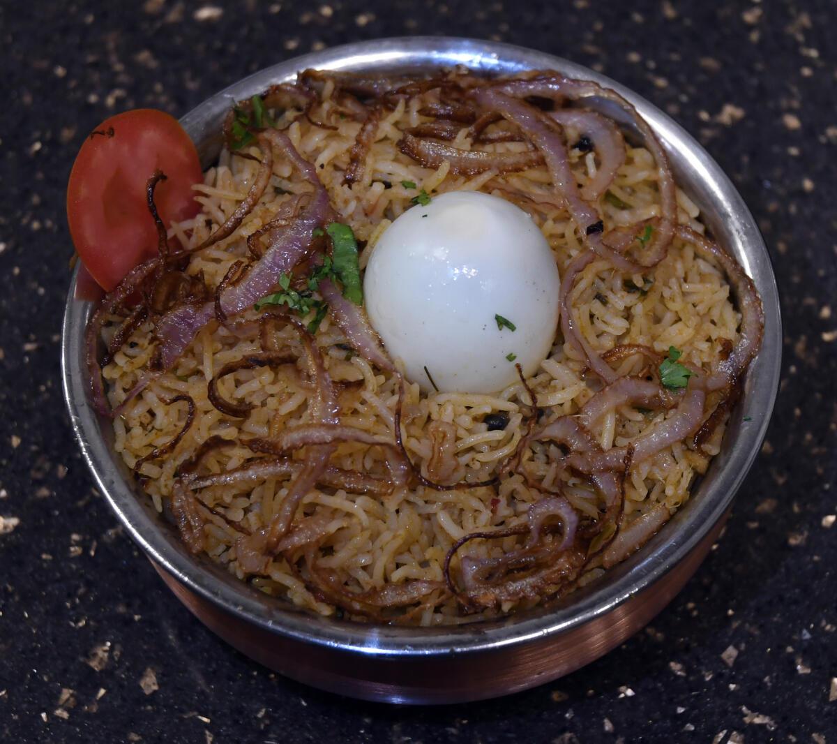 Mutton Biriyani is one of the most popular dishes from Cosmopolitan Club
