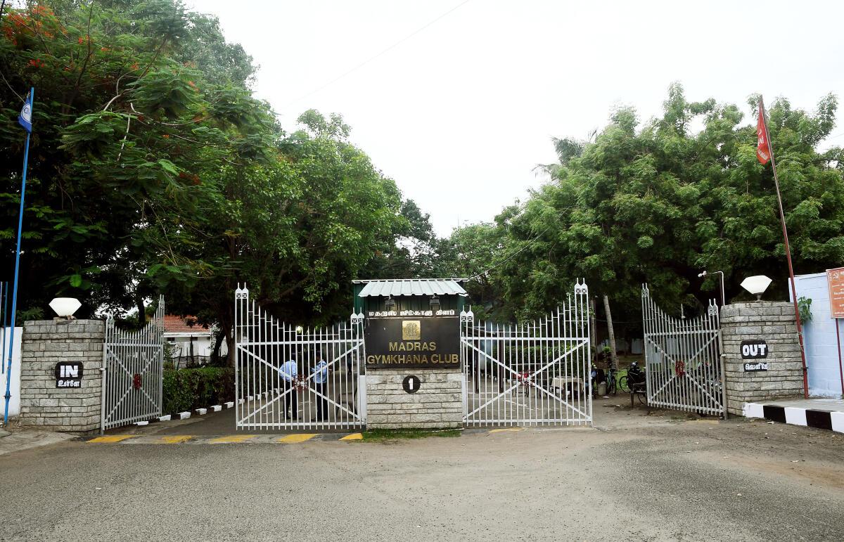 Entrance to Madras Gymkhana Club
