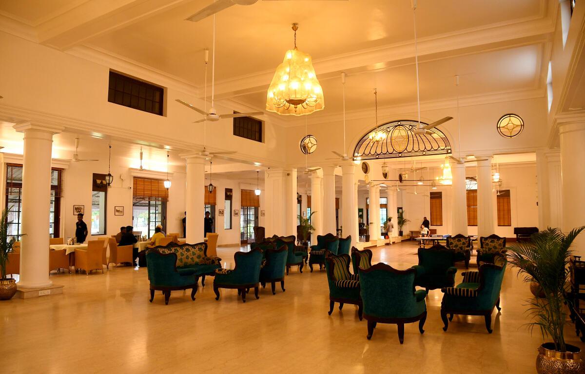A sitting area inside Madras Gymkhana Club