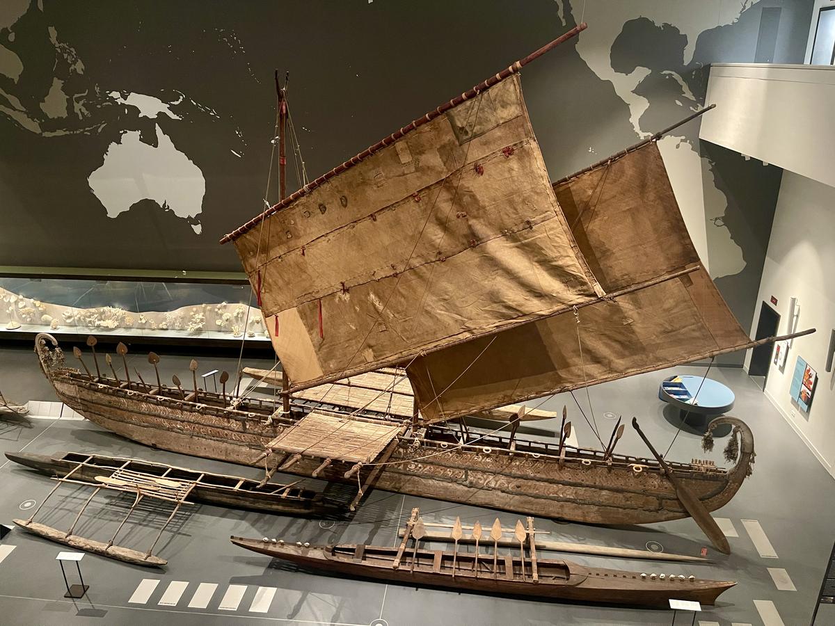 Double hulled boat from Papua New Guinea