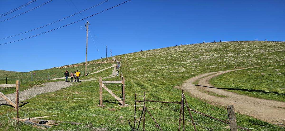 A new trail which leads to the velmont spiritual center in mountain house was created by the pathayathirai team this year