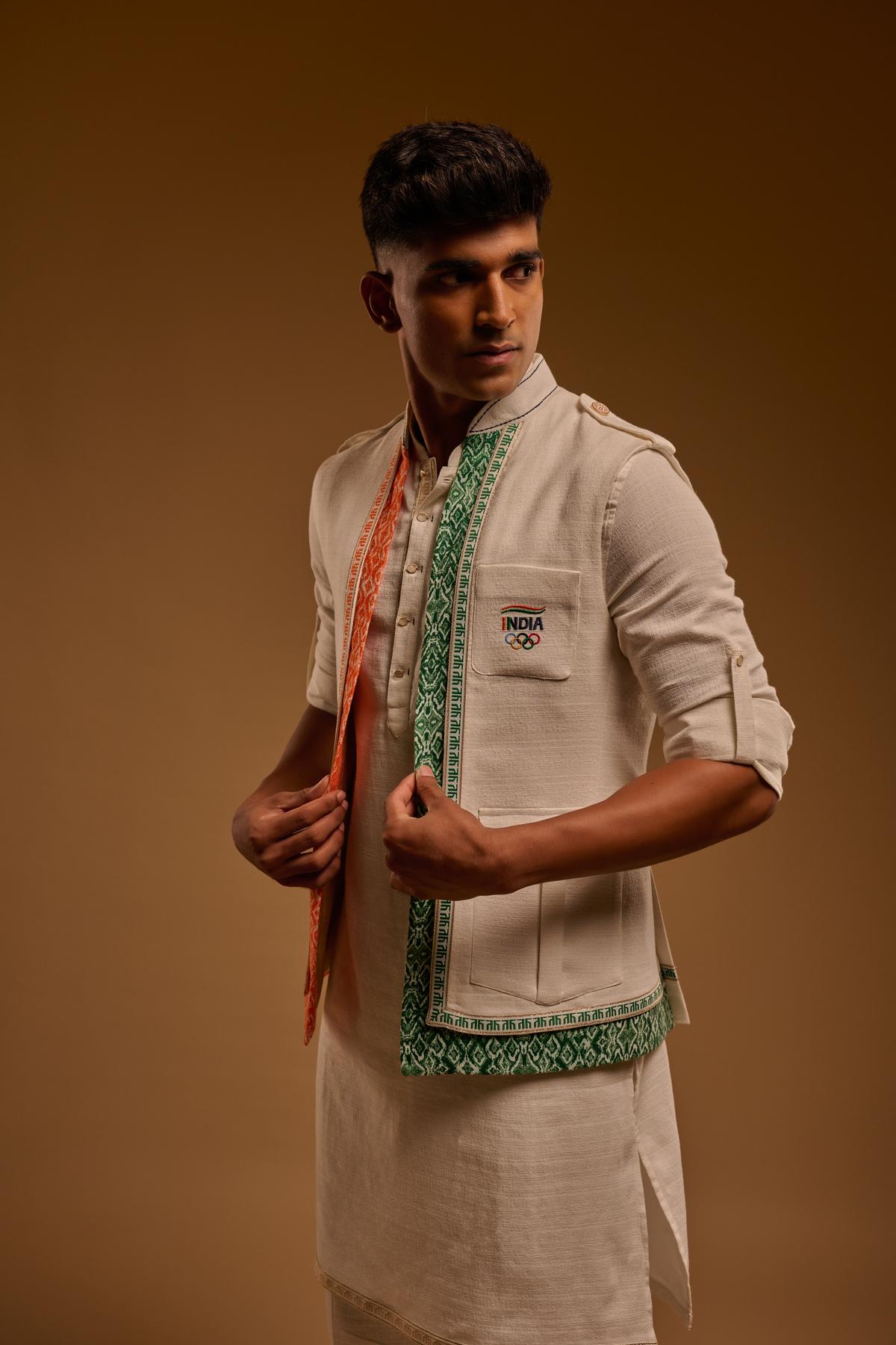 The bandi is the hero silhouette layered over a kurta set.