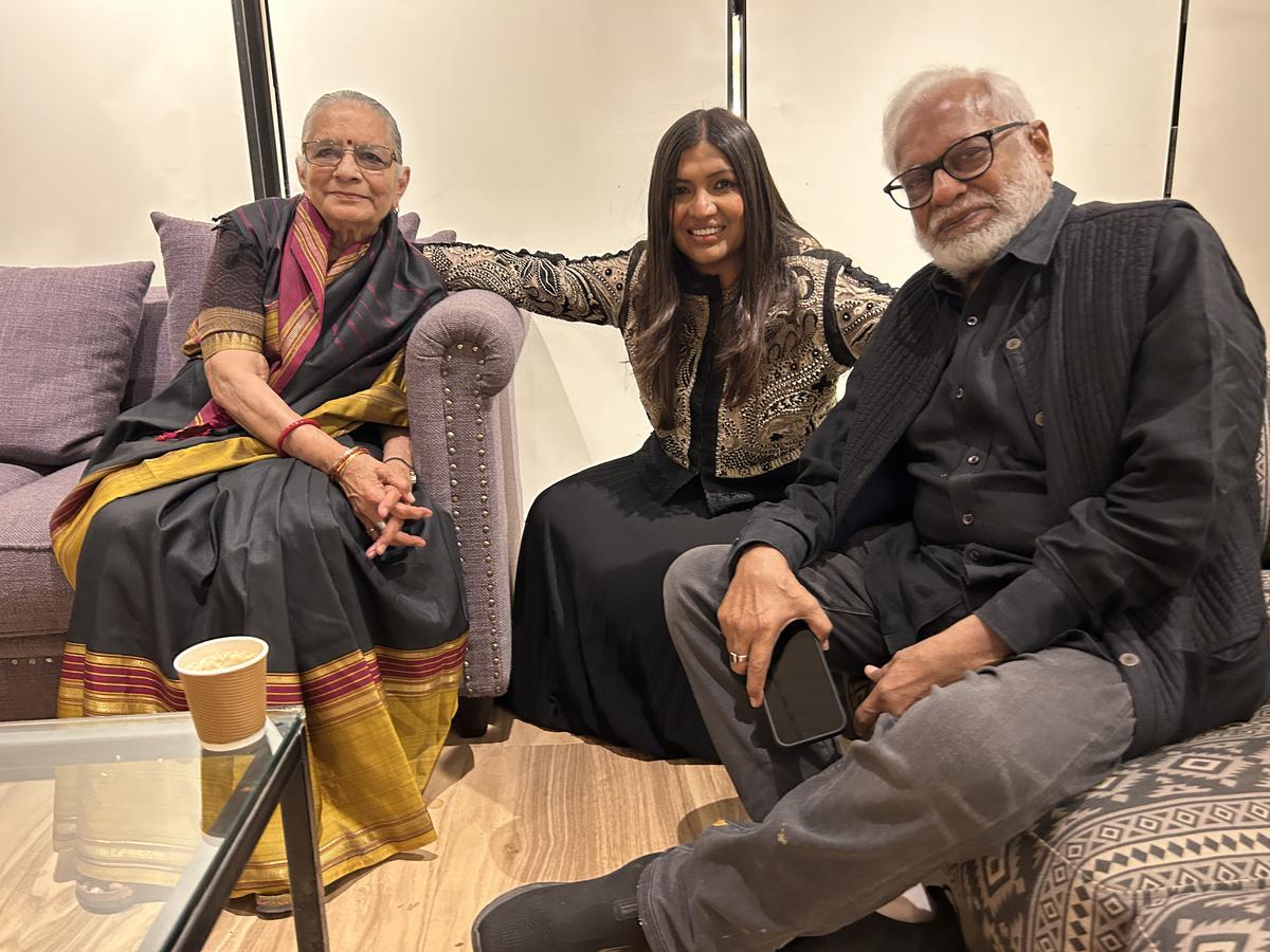 Karishma Swali with Manu and Madhvi Parekh.