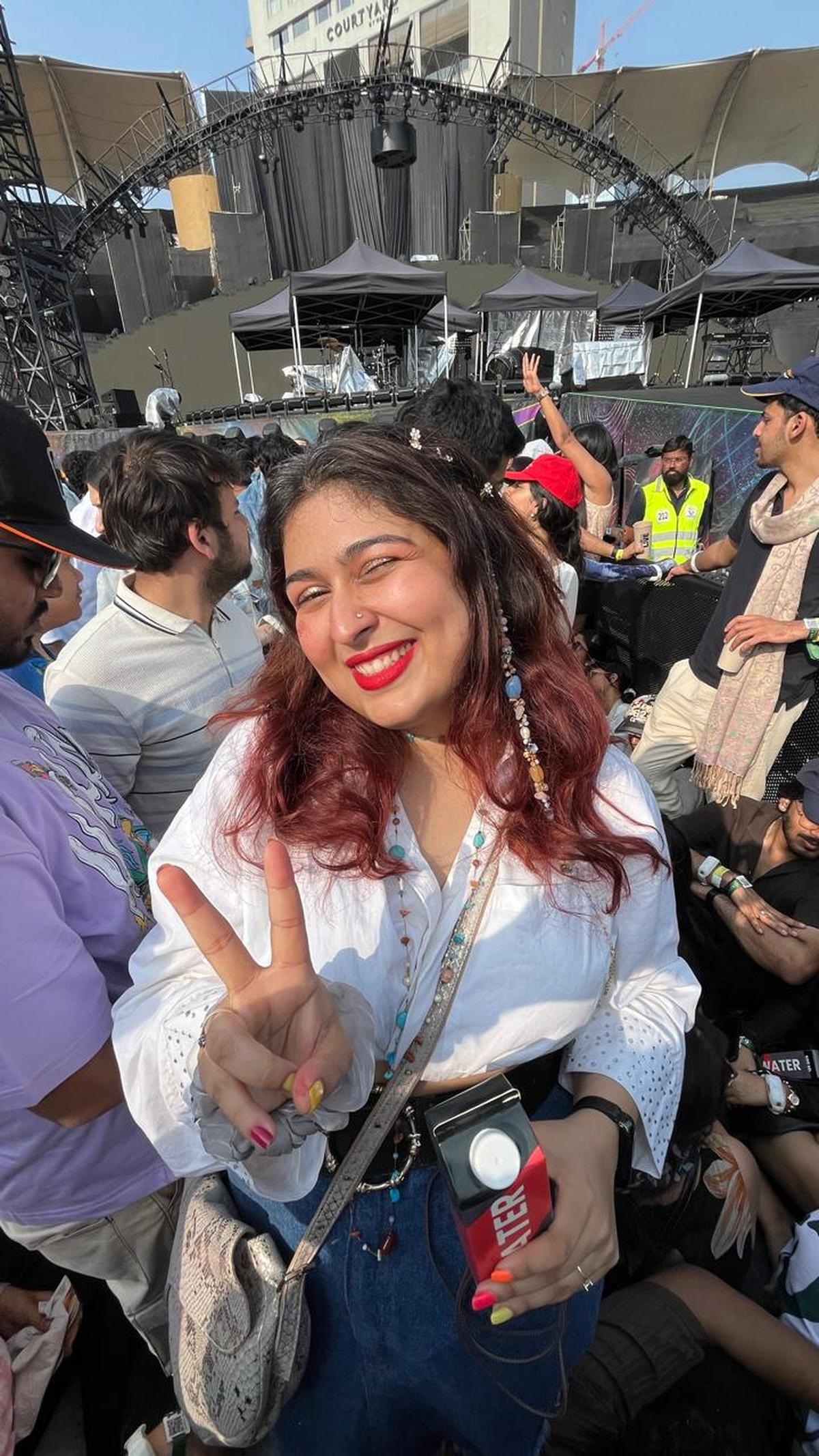 Sabista Khan at a concert