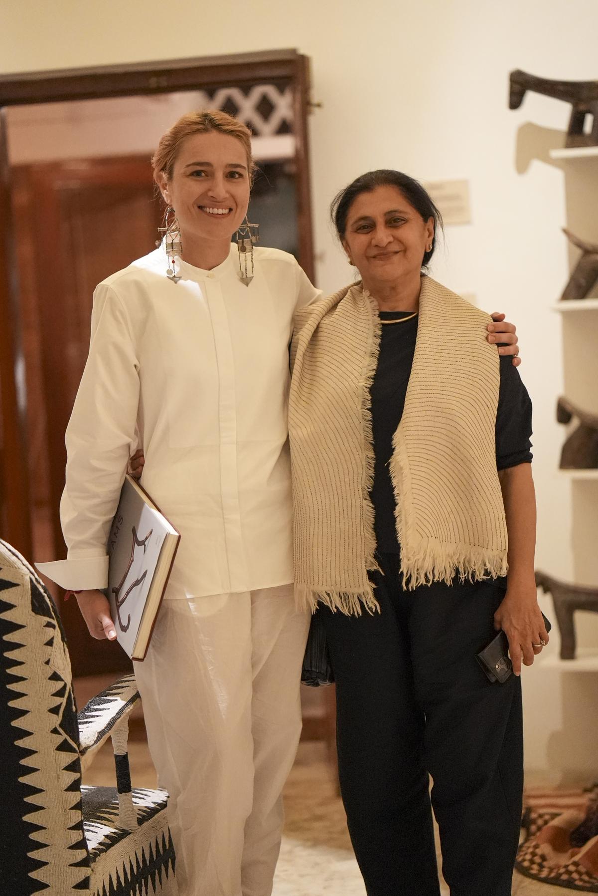 Vandana Poddar with Leonora Stathakis