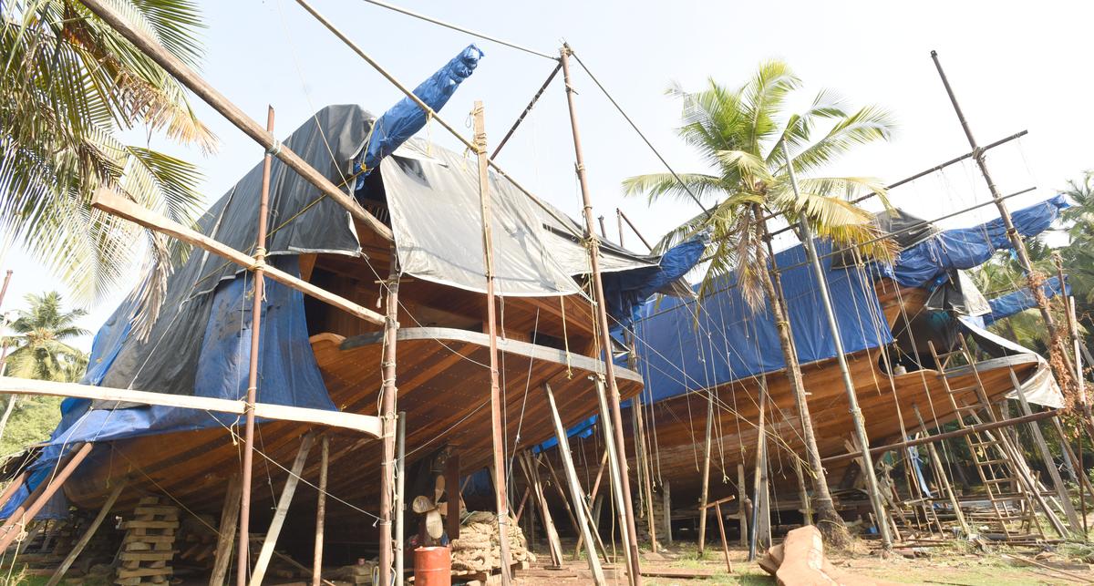 Urus await transport at Beypore’s boat yards 