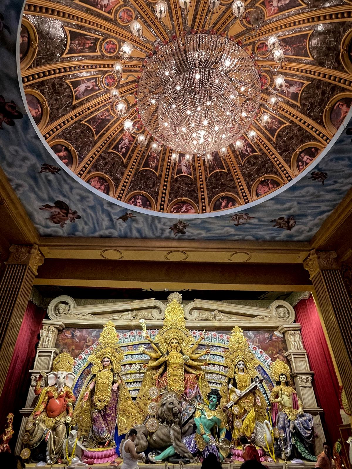 Inside St. Peter's Basilica Pandal in Sreebhumi