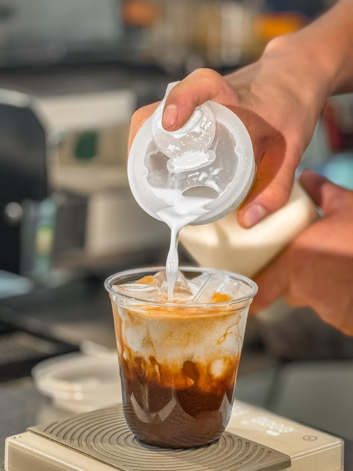 Coffee being prepared at Perch