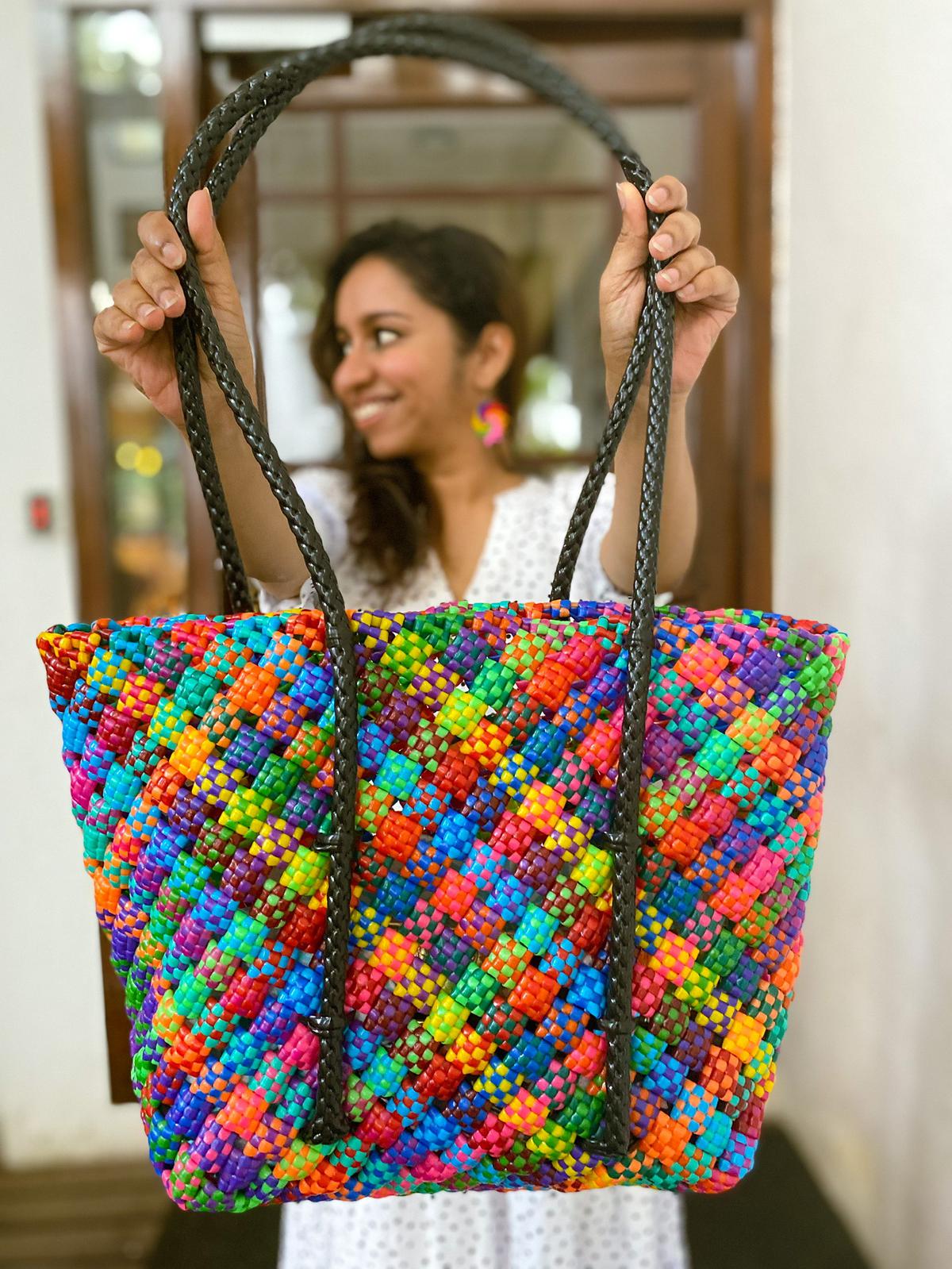 Plastic knot koodais are now chic handbags and clutches  The Hindu
