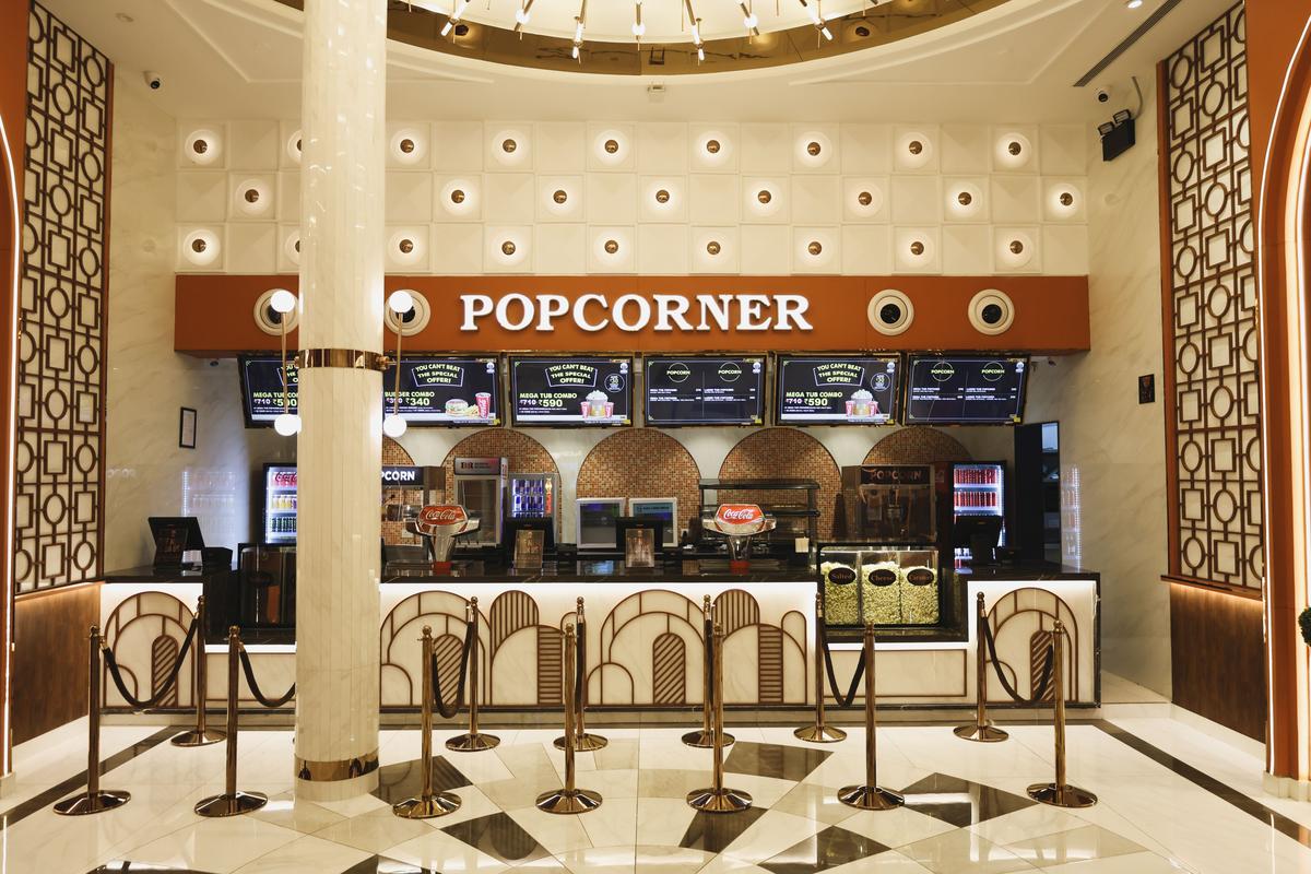Popcorn vend at the cinema   