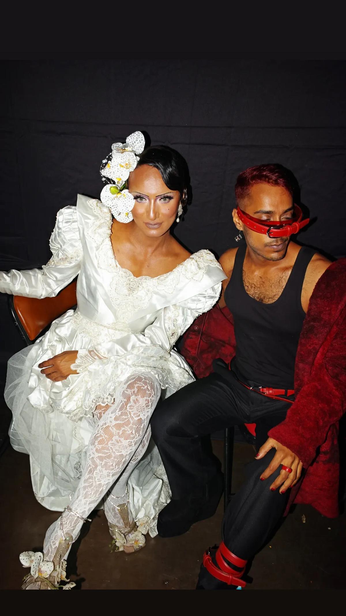 Glorious Luna (left) with documentary filmmaker Pratul Narang