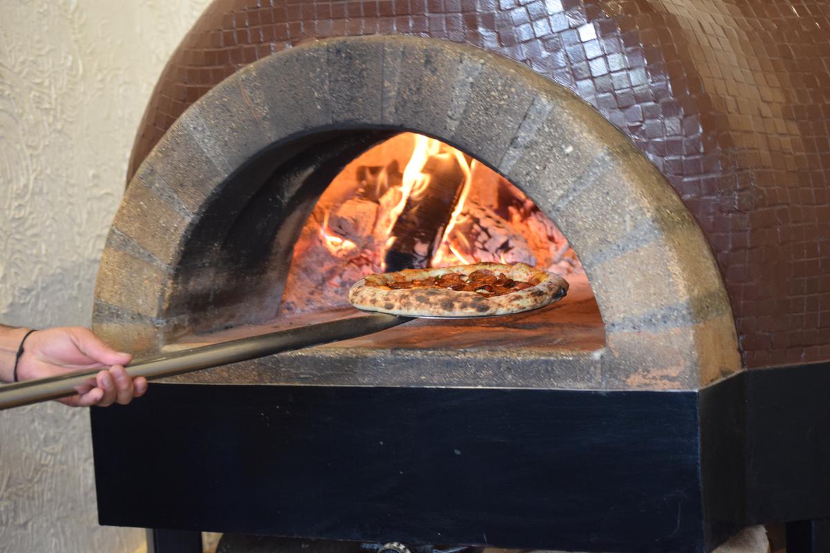 The woodfire oven at Dochi