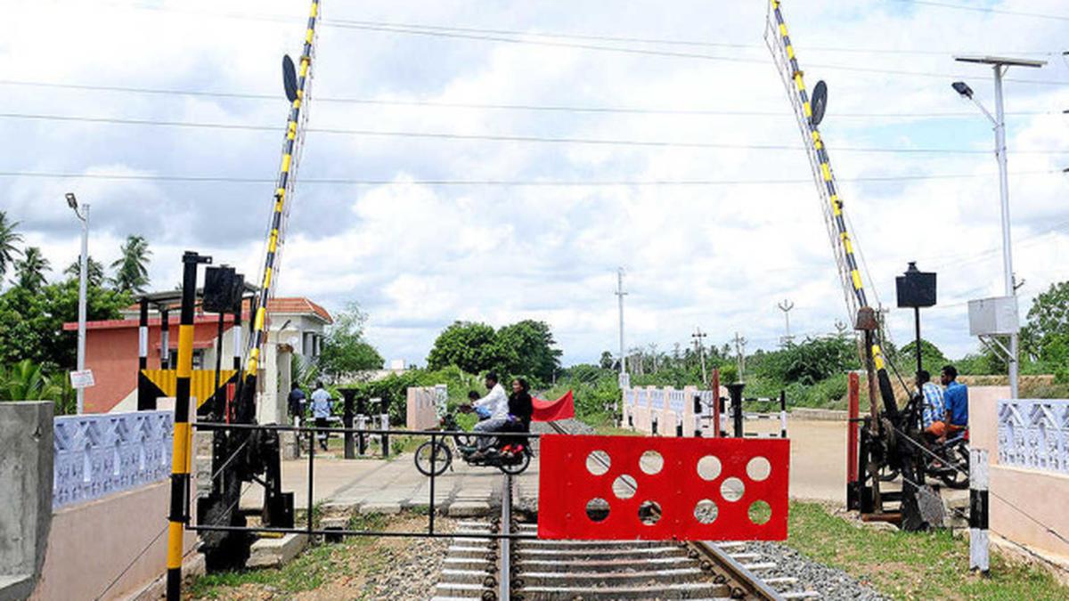 Banner Flag In Railway