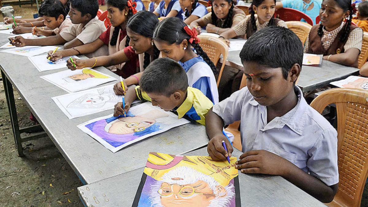 Winners of painting contest - The Hindu