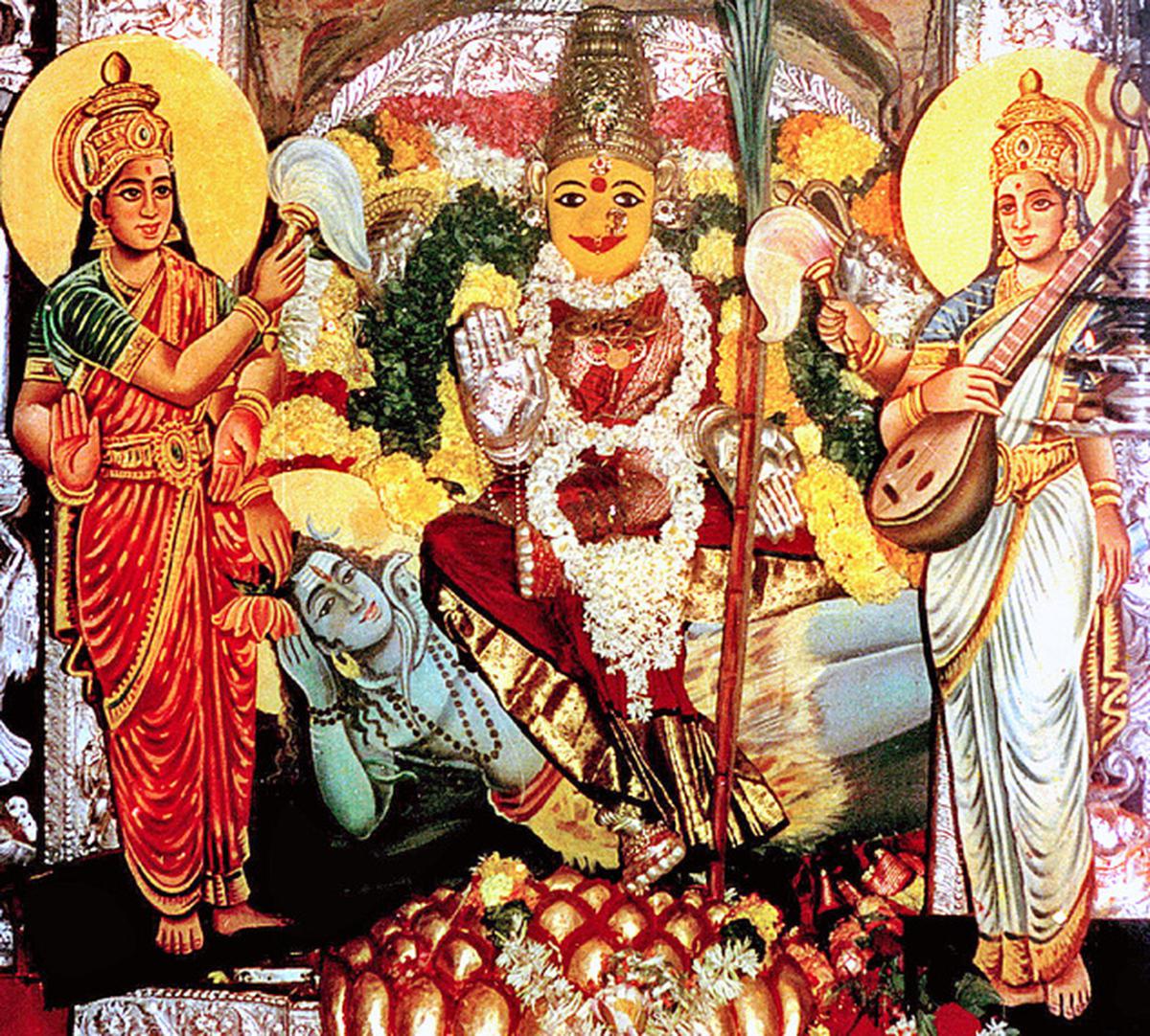 Lalita Tripura Sundari Devi alankaram today - The Hindu