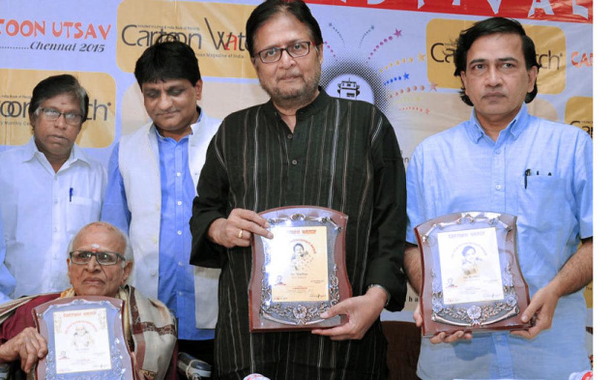 Veteran cartoonists honoured - The Hindu Veteran cartoonists honoured - The Hindu