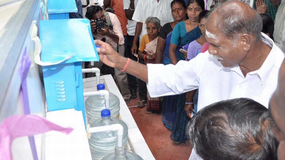 Three more purified drinking water stations commissioned in Puducherry ...