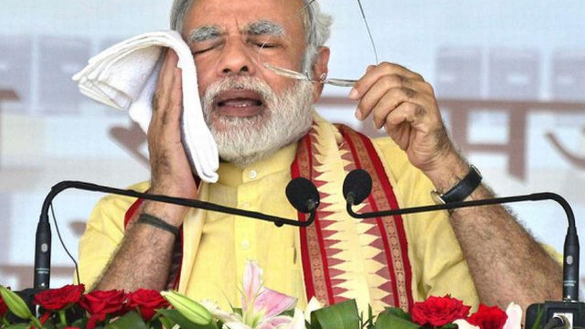 Congress playing negative politics: Modi - The Hindu