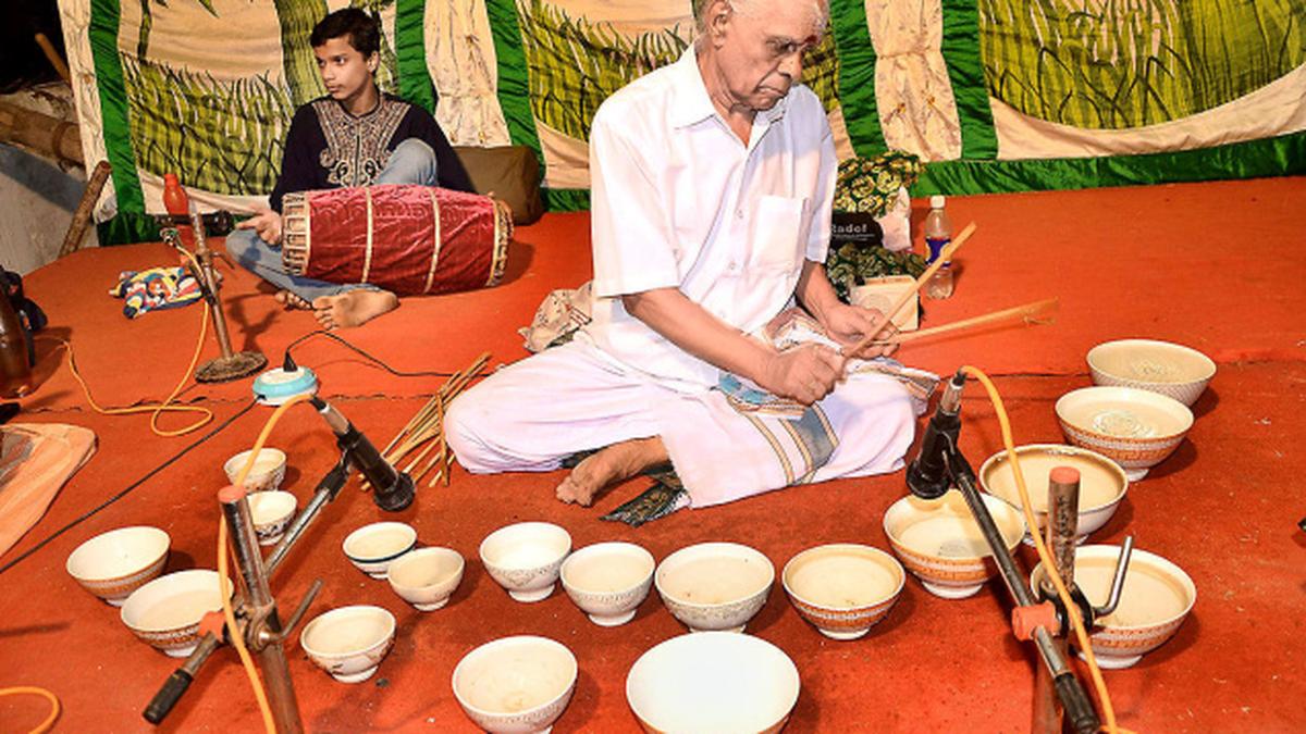 A master of Jaltarang The Hindu