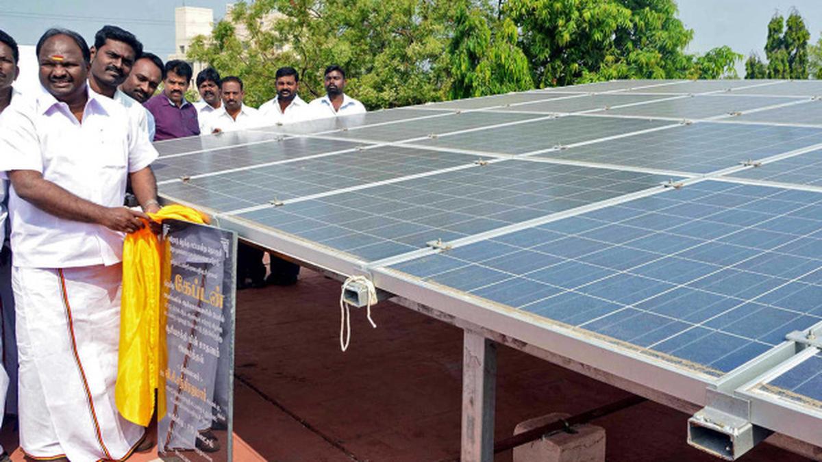Government Headquarters Hospital in Erode gets solar panel The Hindu