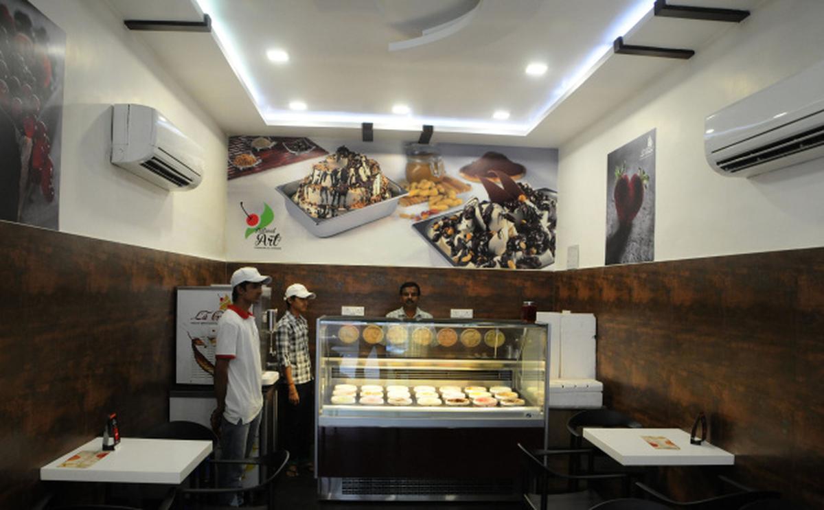Brothers sell organic ice creams at R.A. Puram The Hindu