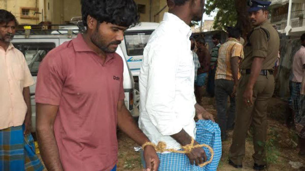 Handcuff shortage force police to rely on ropes The Hindu