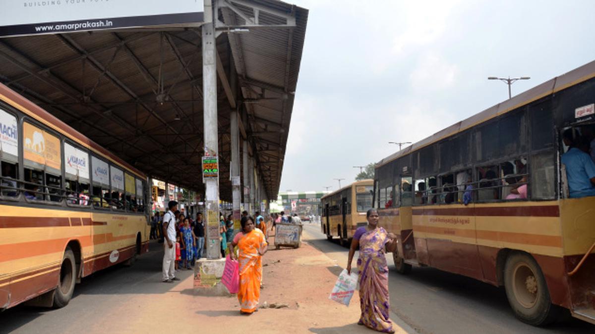 Dedicated bus bays come up at Chromepet - The Hindu