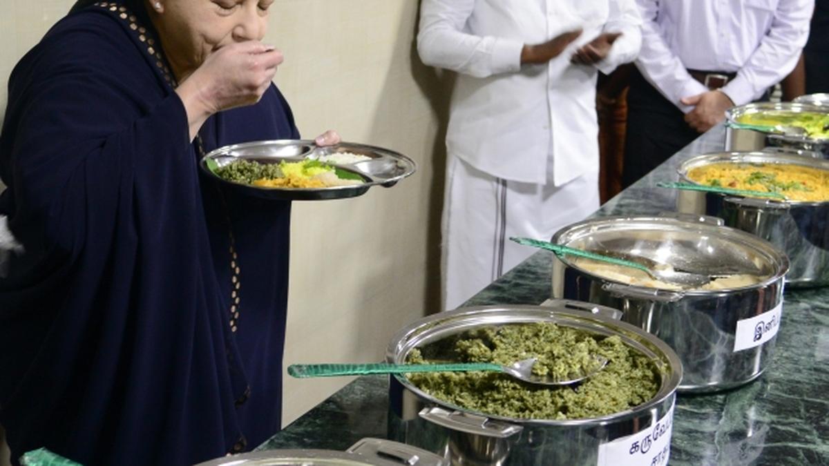 Jayalalithaa inaugurates 4 more ‘Amma’ canteens in Chennai The Hindu