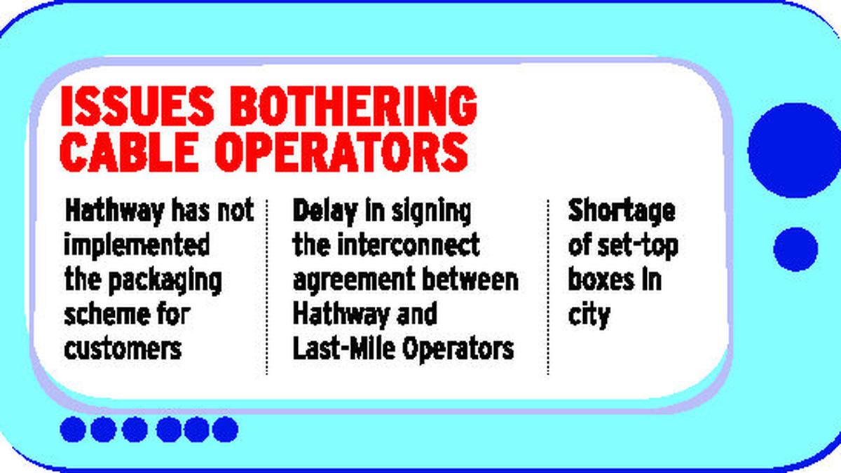 Hathway signals switched off for six hours in city on Thursday The Hindu