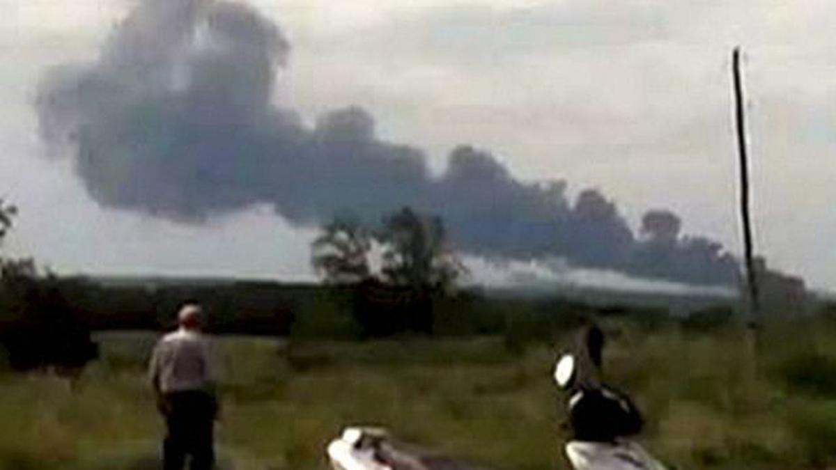 22 bodies counted at Ukraine plane crash site