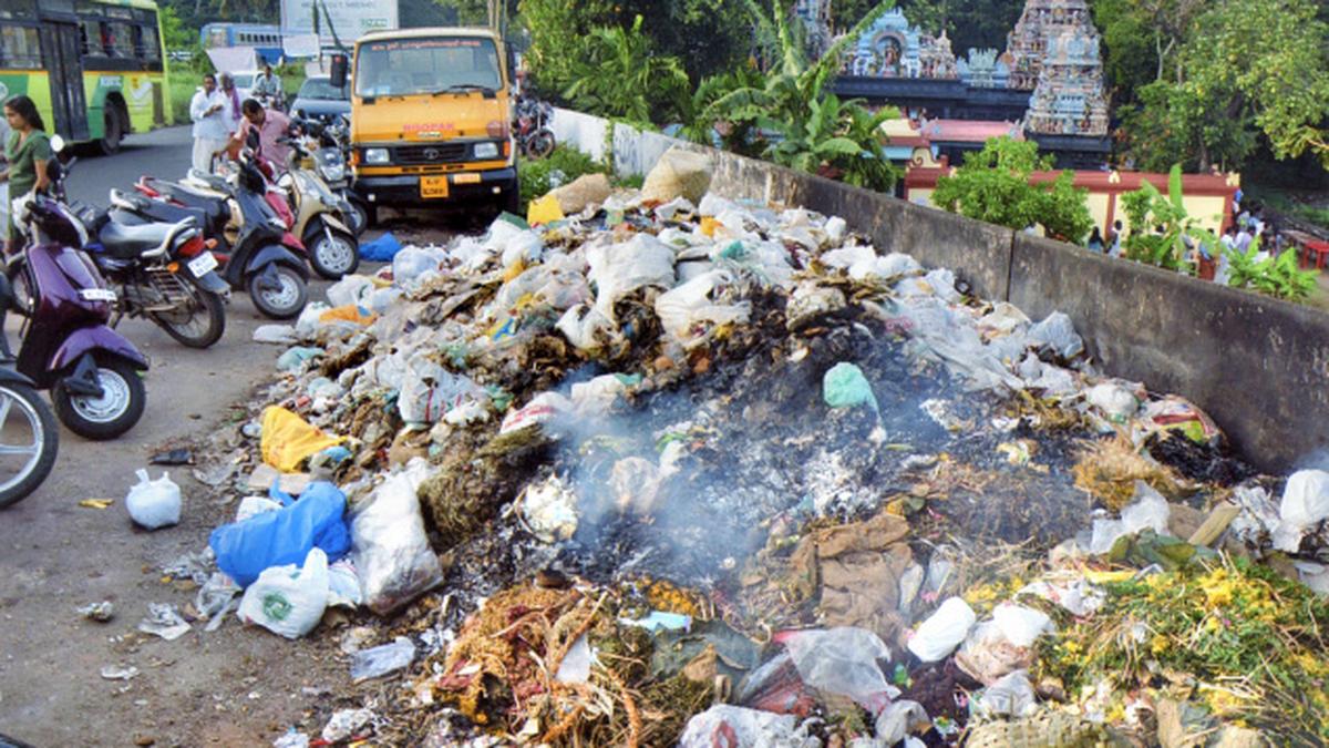 Garbage dump near temple raises a stink in Thiruvananthapuram The Hindu