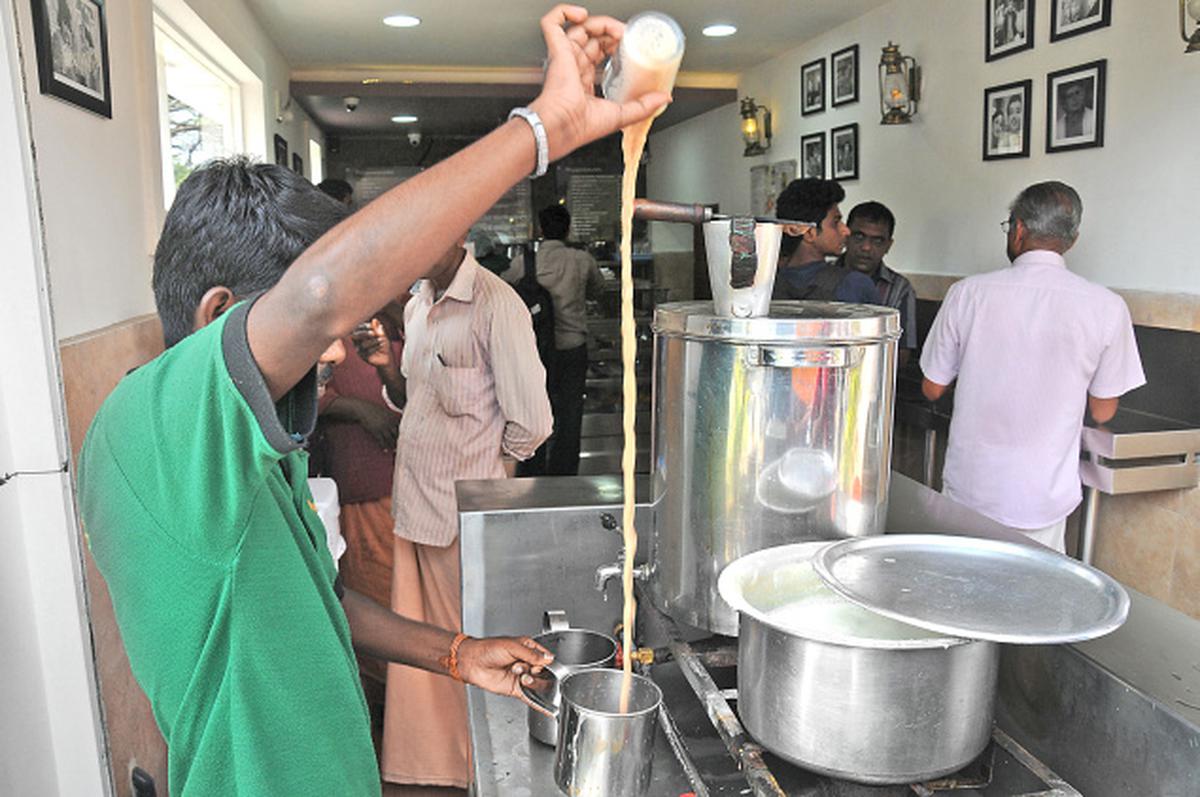 Regular customers of K Chandran's tea shop in Thiruvananthapuram have  formed close-knit communities - The Hindu