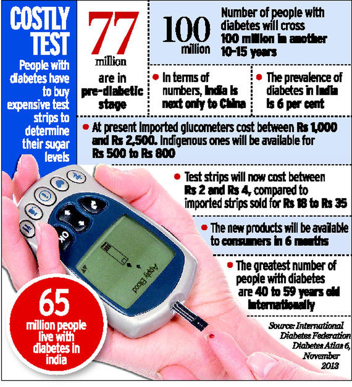 Purse friendly diabetic testing kits launched   The Hindu