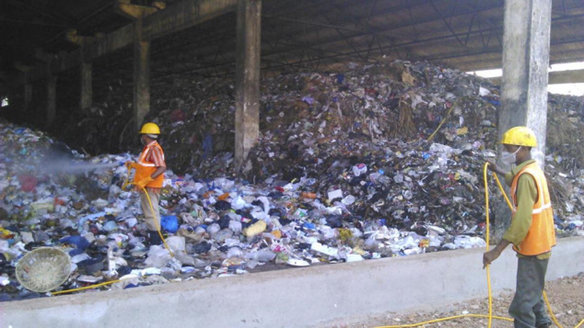 New machine to reduce smell at Mangalore compost yard The Hindu