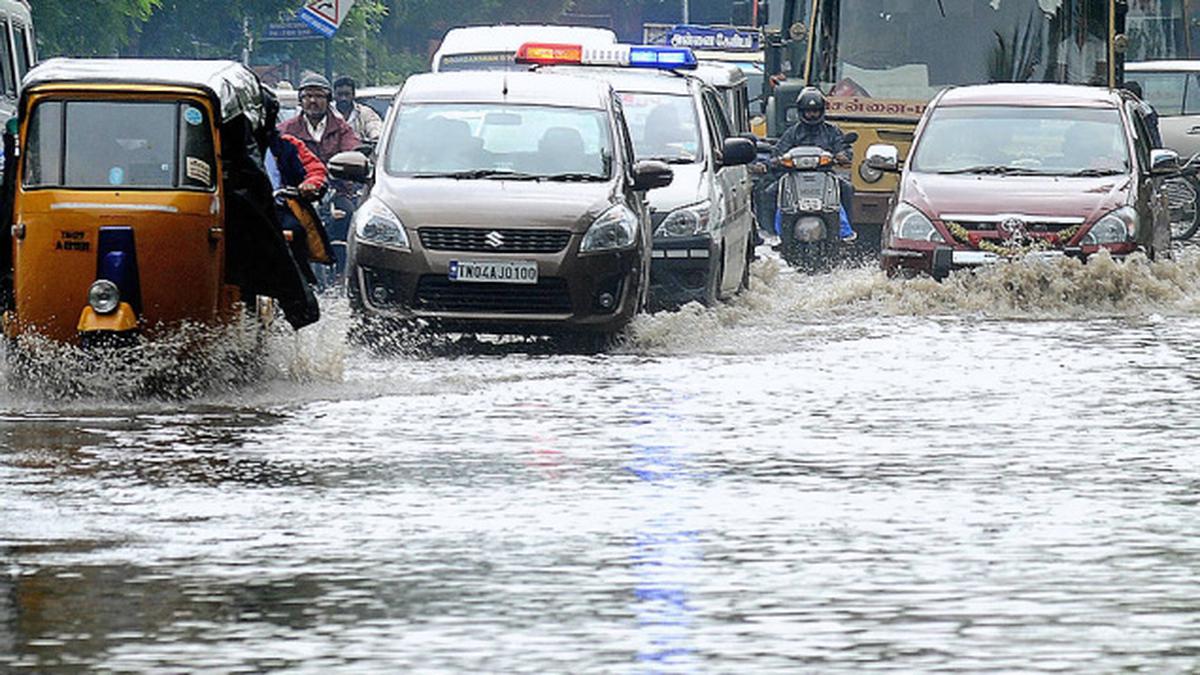 Rain may continue in Chennai for two more days - The Hindu