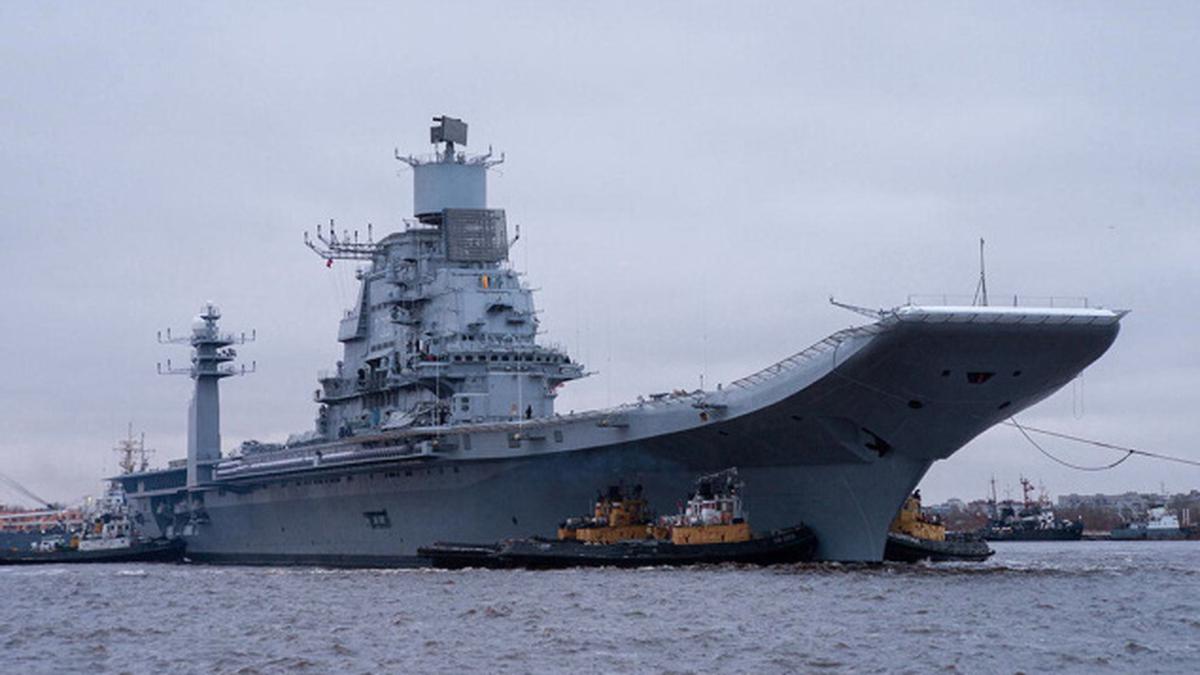 INS Vikramaditya sets sail for India - The Hindu